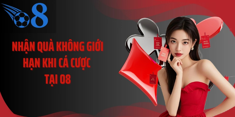Nhận quà không giới hạn khi cá cược tại O8